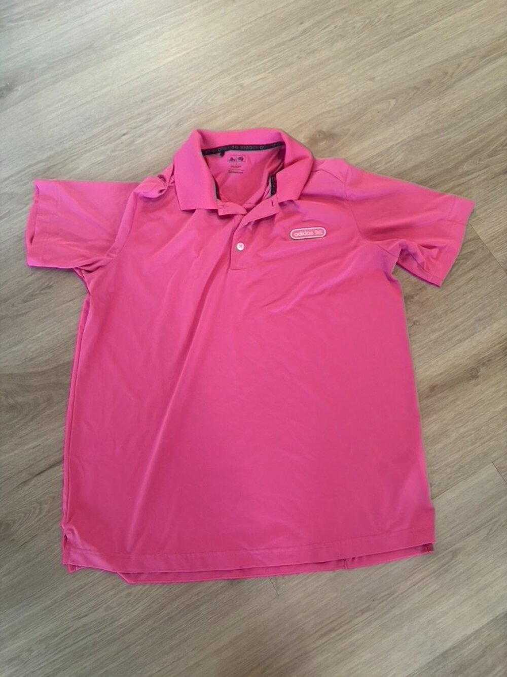 Adidas Men's Pink Golf Polo Large